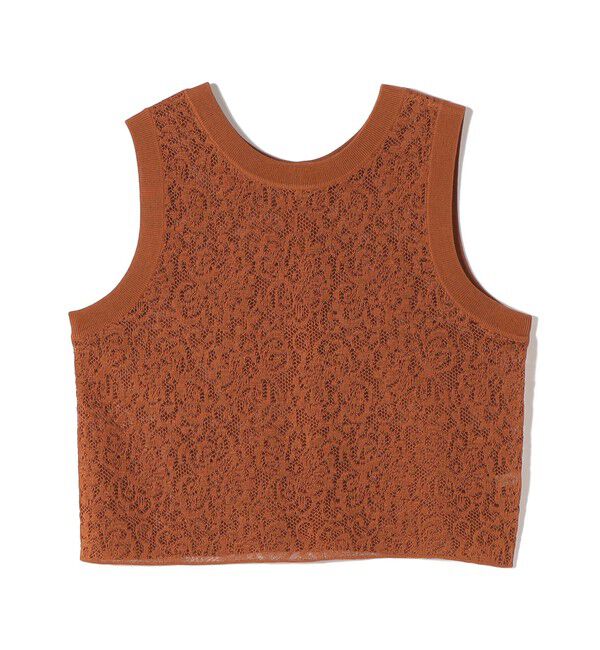 SHIPS for women「〈手洗い可能〉レース ジャカード 2WAY ノースリーブ カットソー」|Tシャツ・カットソー|