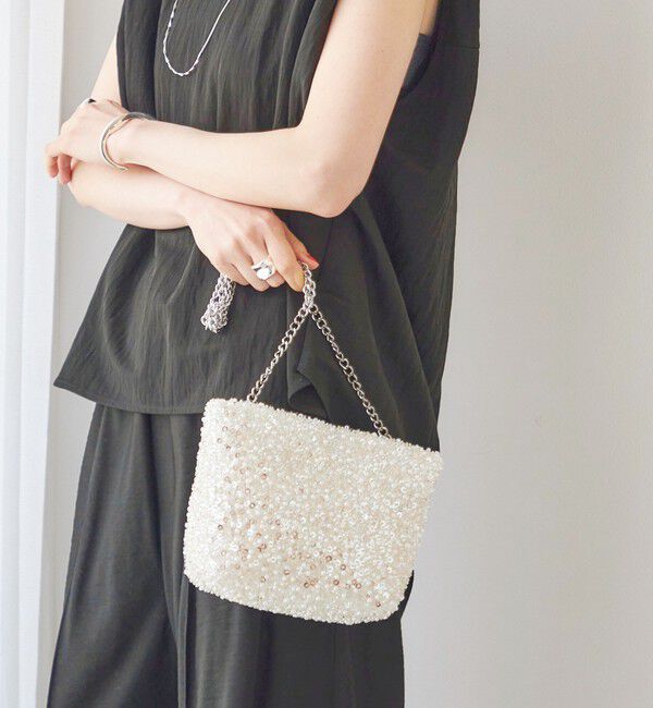 SHIPS for women「troisiemeCHACO: ビーズ ポシェット」|パーティーバッグ|