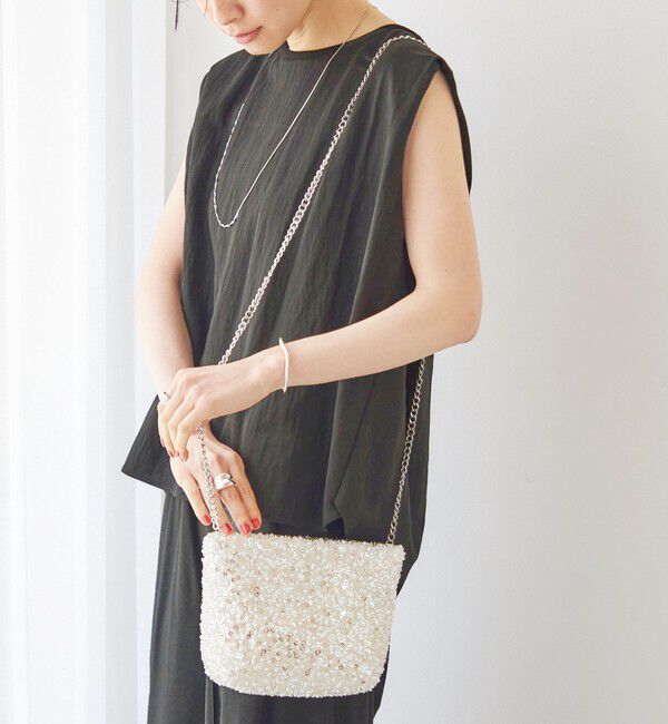 SHIPS for women「troisiemeCHACO: ビーズ ポシェット」|パーティーバッグ|