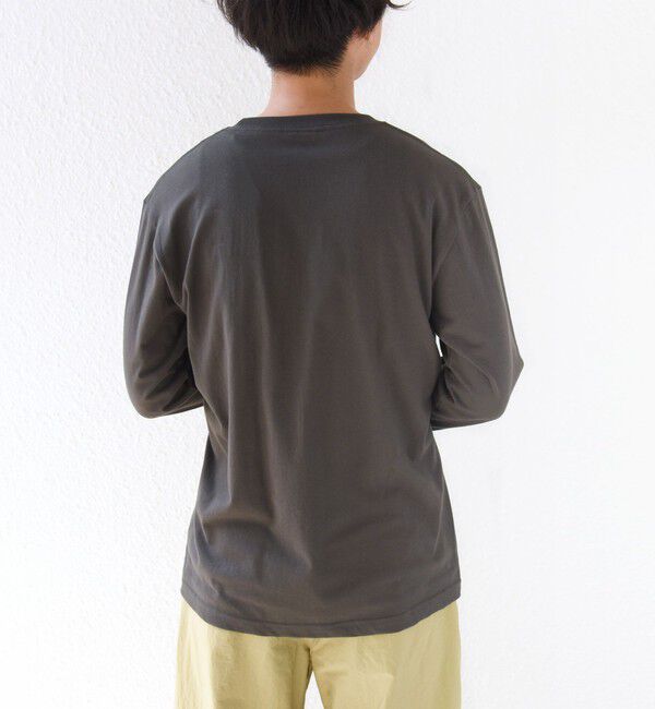 SHIPS for women「【WEB限定】 SHIPS ラウンド プリント ロゴ ロングスリーブ TEE」|Tシャツ・カットソー|