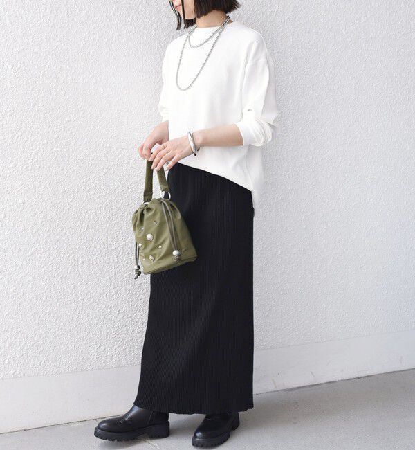 SHIPS Colors 「《予約》SHIPS Colors:〈手洗い可能〉TC ワッフル ボートネック トップス◆」|Tシャツ・カットソー|