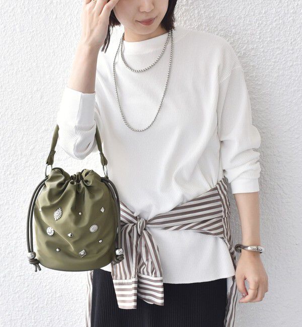 SHIPS Colors 「《予約》SHIPS Colors:〈手洗い可能〉TC ワッフル ボートネック トップス◆」|Tシャツ・カットソー|