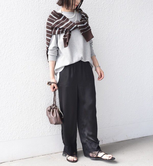 SHIPS Colors 「《予約》SHIPS Colors:〈手洗い可能〉TC ワッフル ボートネック トップス◆」|Tシャツ・カットソー|