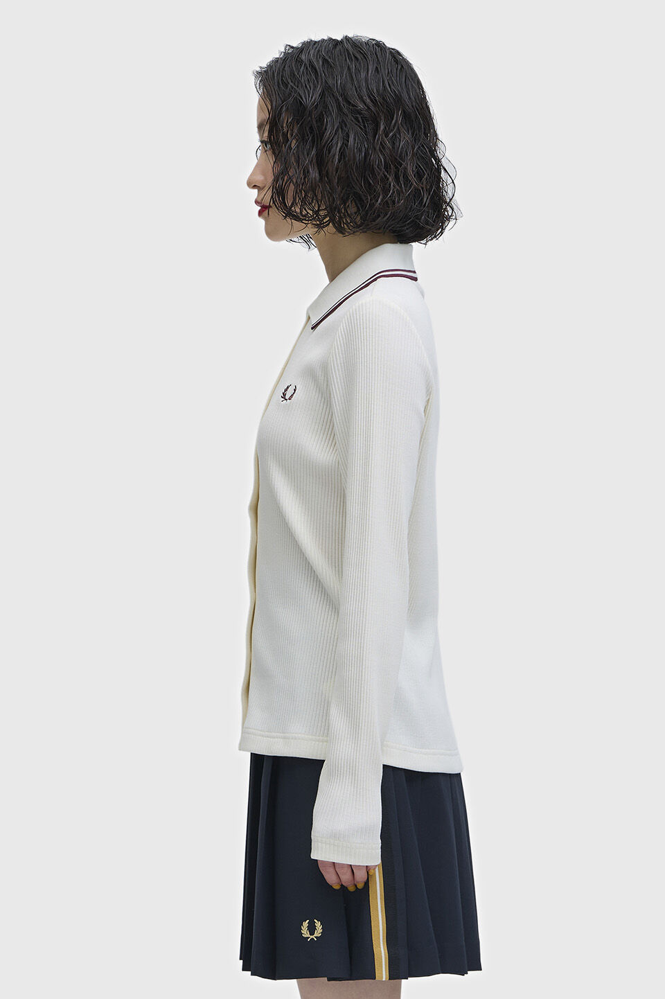 FRED PERRY 「Button Through Rib Polo Shirt／ボタンスルーリブポロシャツ」|ポロシャツ|