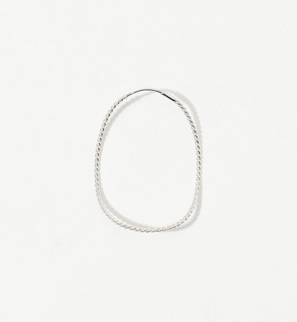 TOMORROWLAND GOODS「BAR Jewellery TWISTED CONTOUR シルバー ピアス」|ピアス|