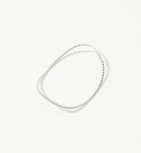 TOMORROWLAND GOODS「BAR Jewellery TWISTED CONTOUR シルバー ピアス」|ピアス|