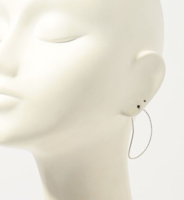 TOMORROWLAND GOODS「BAR Jewellery TWISTED CONTOUR シルバー ピアス」|ピアス|