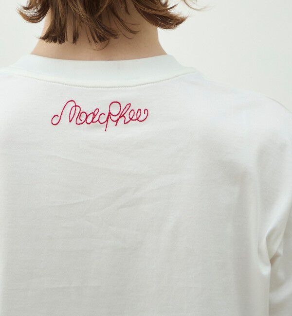 MACPHEE「ボタニカルエンブロイダリー Tシャツ」|Tシャツ・カットソー|
