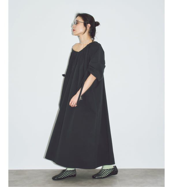  「GATHER SLEEVE DRESS：ワンピース」|ワンピース|