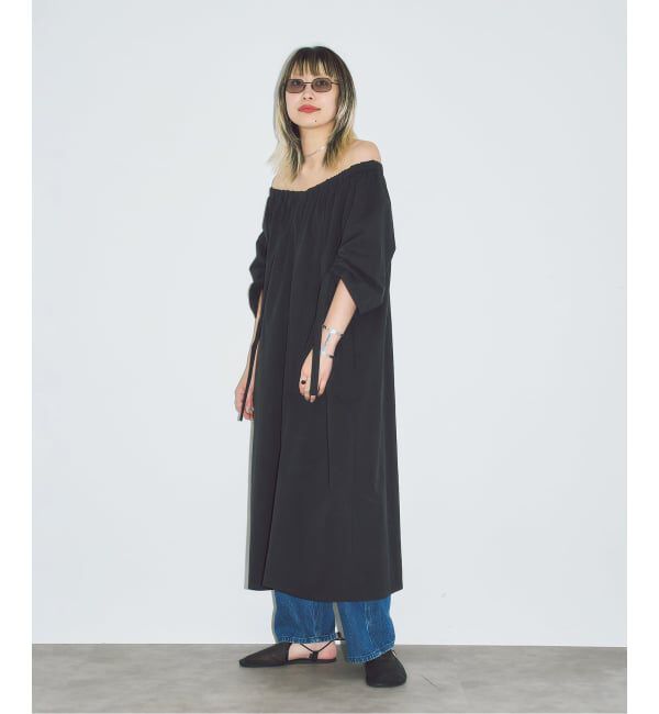  「GATHER SLEEVE DRESS：ワンピース」|ワンピース|