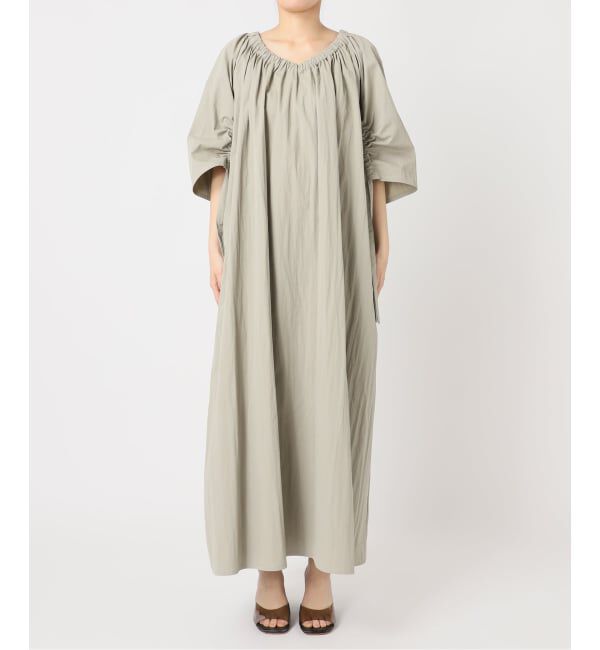  「GATHER SLEEVE DRESS：ワンピース」|ワンピース|