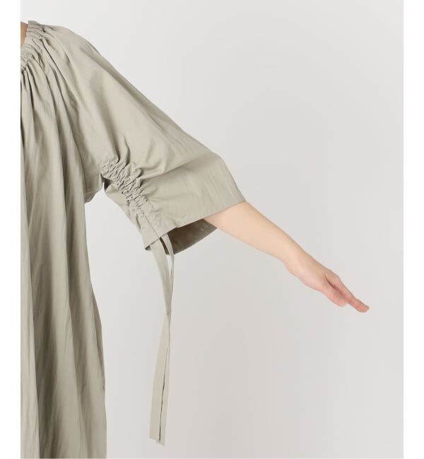  「GATHER SLEEVE DRESS：ワンピース」|ワンピース|