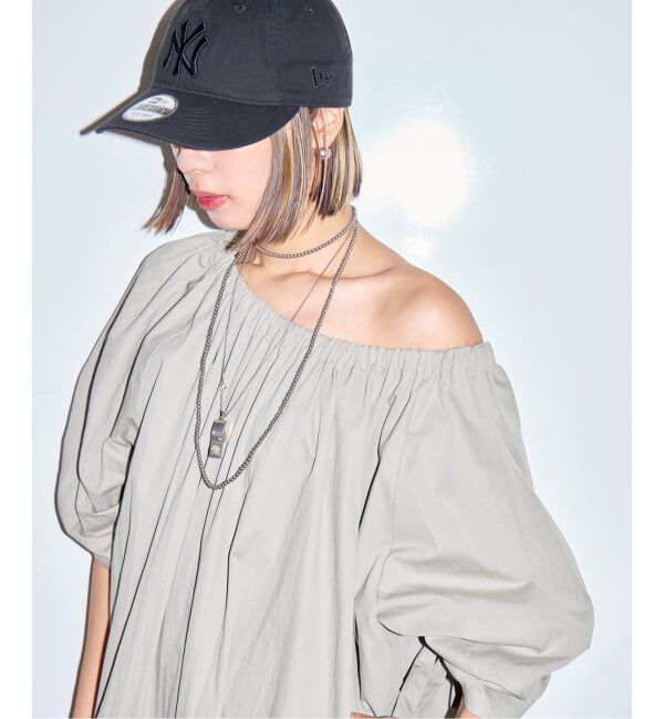  「GATHER SLEEVE DRESS：ワンピース」|ワンピース|