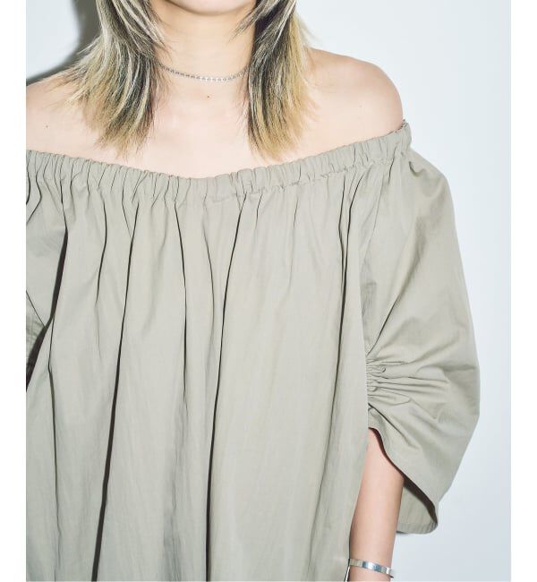  「GATHER SLEEVE DRESS：ワンピース」|ワンピース|