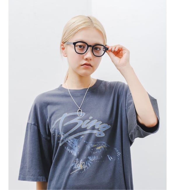 EYETHINK「BLANC.. 別注 ET004  NAVY / L.GRY - GRY ex Sunglasses」|サングラス|