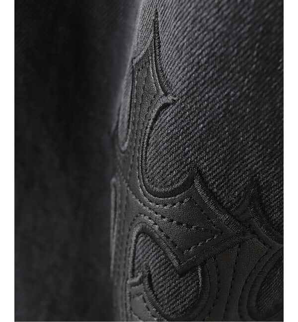 JOINT WORKS「SUPPLIER / サプライヤー Cross Leather Patch Baggy Denim」|デニム|