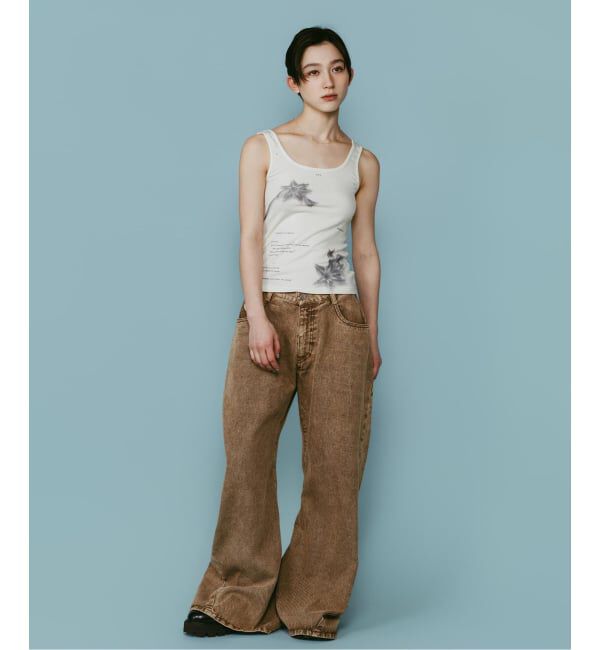 JOINT WORKS「Knuth Marf / クヌースマーフ wide bell-bottom denim pants」|デニム|