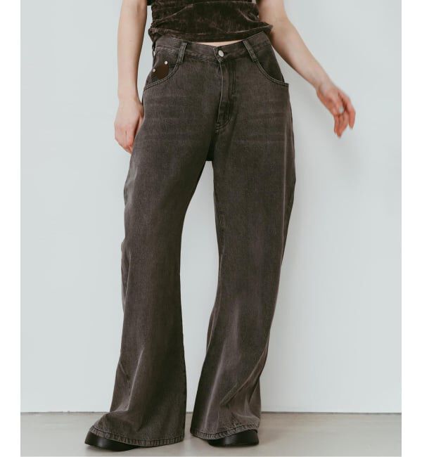 JOINT WORKS「Knuth Marf / クヌースマーフ wide bell-bottom denim pants」|デニム|