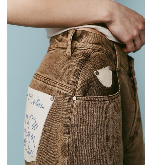 JOINT WORKS「Knuth Marf / クヌースマーフ wide bell-bottom denim pants」|デニム|
