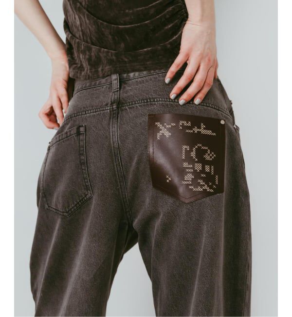 JOINT WORKS「Knuth Marf / クヌースマーフ wide bell-bottom denim pants」|デニム|