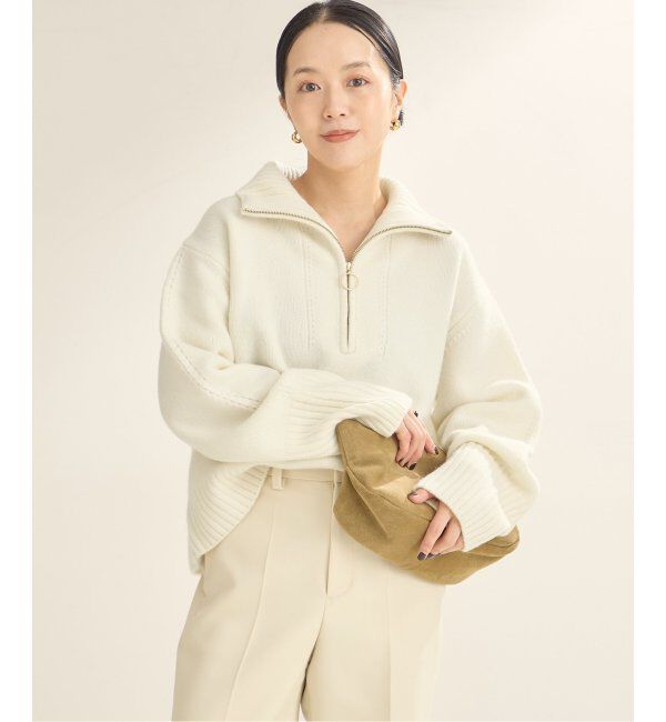 Plage「pooginook zip up ニット」|ニット・セーター|