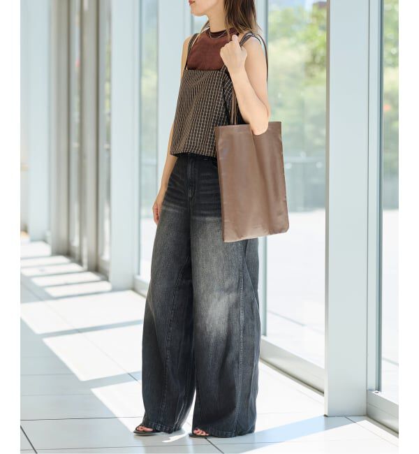 IENA LA BOUCLE「《追加》IENA LA BOUCLE ソフトデニムシルエットパンツ2」|デニム|