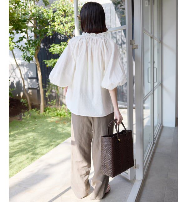 SLOBE IENA「《セットアップ対応可》リネン混パンツ」|その他|