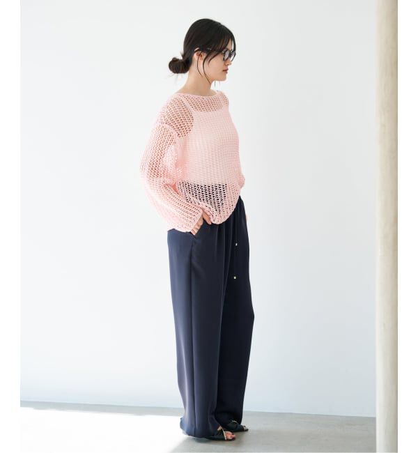 IENA「ウォッシャブルシルキーサテンイージーパンツ」|その他|