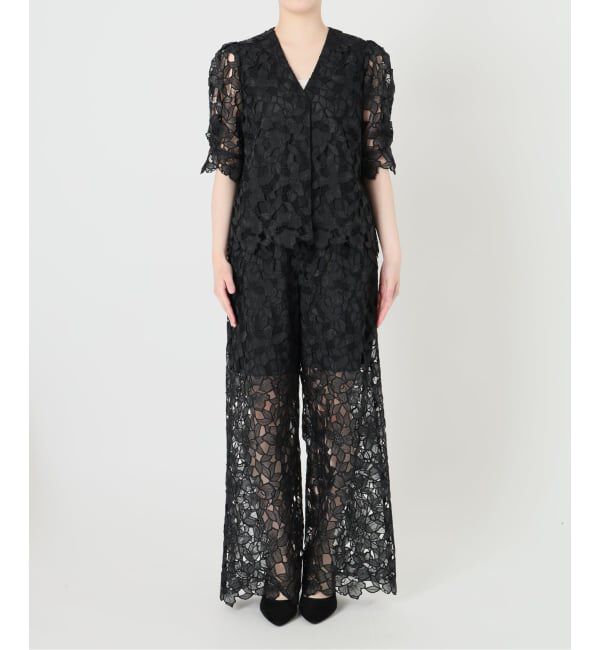 VERMEIL par iena「Cutwork Lace イージーパンツ」|その他|