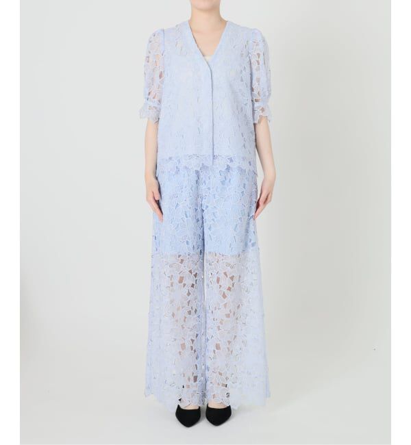 VERMEIL par iena「Cutwork Lace イージーパンツ」|その他|