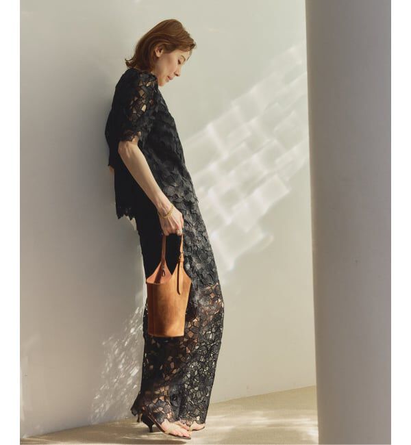 VERMEIL par iena「Cutwork Lace イージーパンツ」|その他|