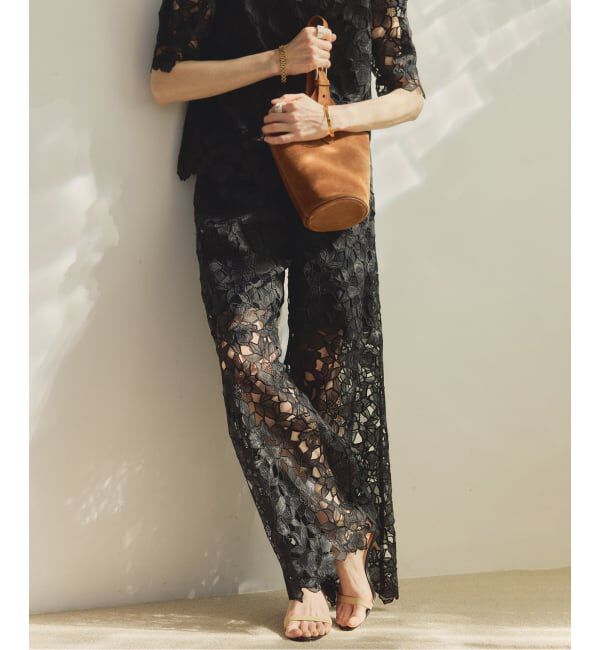 VERMEIL par iena「Cutwork Lace イージーパンツ」|その他|