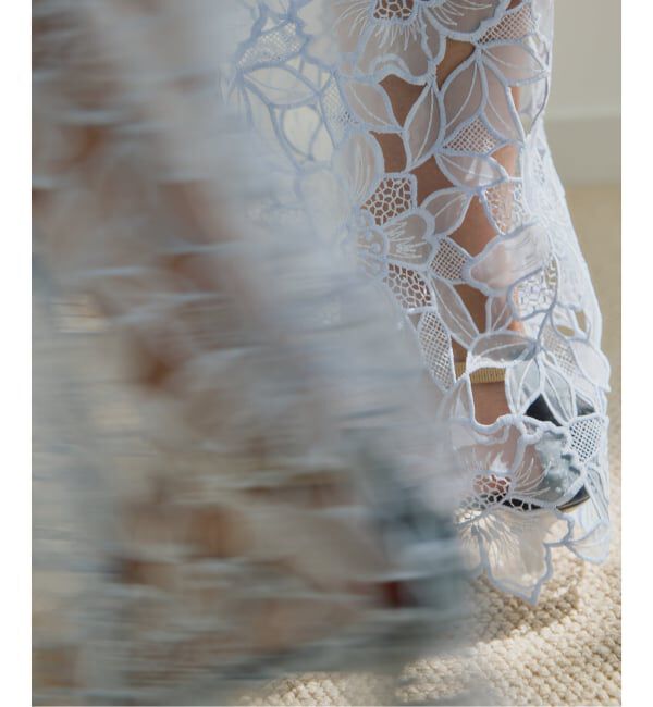 VERMEIL par iena「Cutwork Lace イージーパンツ」|その他|
