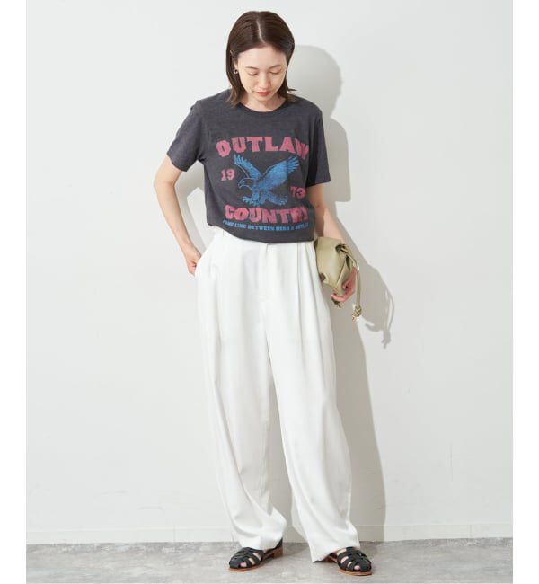 SLOBE IENA「BLUESCENTRIC/ブルースセントリック LOGO TEE」|Tシャツ・カットソー|