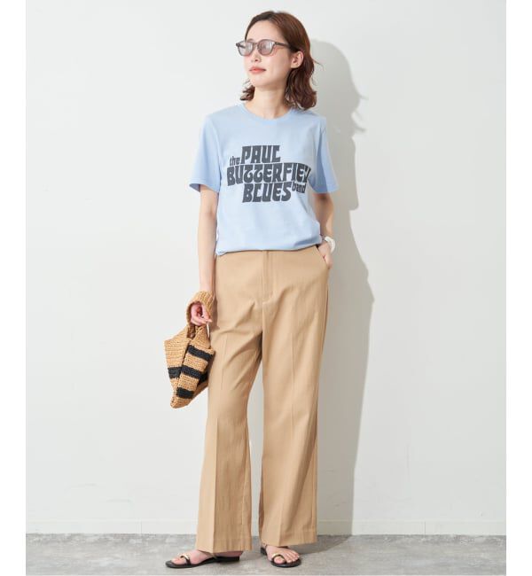 SLOBE IENA「BLUESCENTRIC/ブルースセントリック LOGO TEE」|Tシャツ・カットソー|