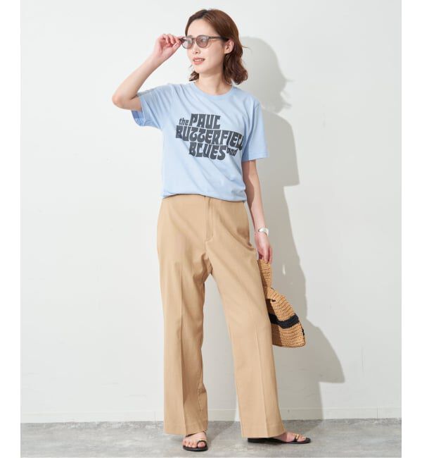 SLOBE IENA「BLUESCENTRIC/ブルースセントリック LOGO TEE」|Tシャツ・カットソー|