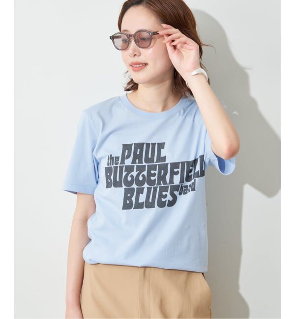 SLOBE IENA「BLUESCENTRIC/ブルースセントリック LOGO TEE」|Tシャツ・カットソー|