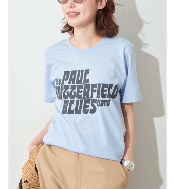 SLOBE IENA「BLUESCENTRIC/ブルースセントリック LOGO TEE」|Tシャツ・カットソー|