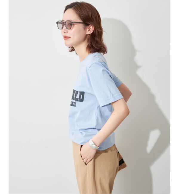 SLOBE IENA「BLUESCENTRIC/ブルースセントリック LOGO TEE」|Tシャツ・カットソー|