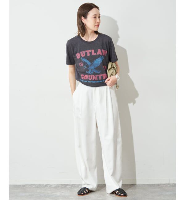 SLOBE IENA「BLUESCENTRIC/ブルースセントリック LOGO TEE」|Tシャツ・カットソー|