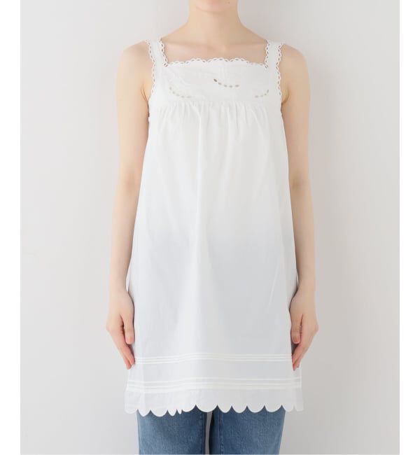 SLOBE IENA「THE GARMENT/ザ ガーメント Kirsten Babydoll Dress 22290」|チュニック|ホワイト