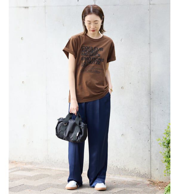 SLOBE IENA「《追加》La Hutte/ラ ユット SLOBE別注 ロゴTシャツ」|Tシャツ・カットソー|