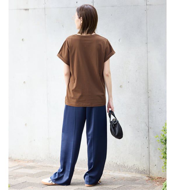 SLOBE IENA「《追加》La Hutte/ラ ユット SLOBE別注 ロゴTシャツ」|Tシャツ・カットソー|