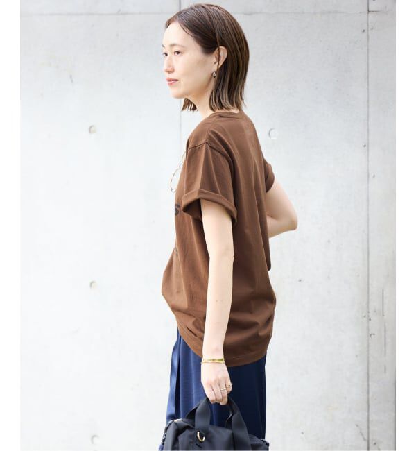 SLOBE IENA「《追加》La Hutte/ラ ユット SLOBE別注 ロゴTシャツ」|Tシャツ・カットソー|