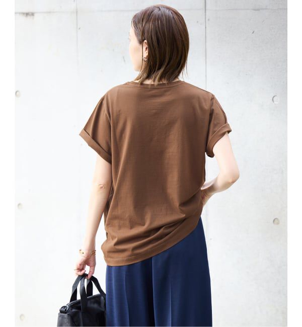 SLOBE IENA「《追加》La Hutte/ラ ユット SLOBE別注 ロゴTシャツ」|Tシャツ・カットソー|