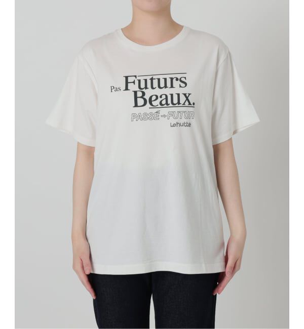 SLOBE IENA「《追加》La Hutte/ラ ユット SLOBE別注 ロゴTシャツ」|Tシャツ・カットソー|