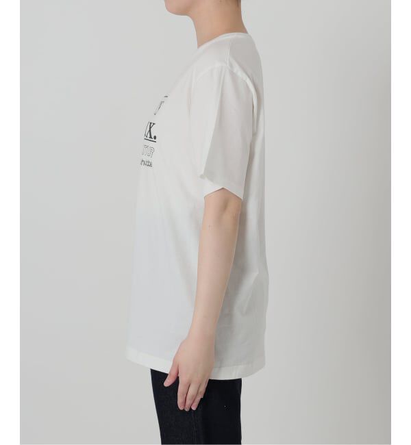 SLOBE IENA「《追加》La Hutte/ラ ユット SLOBE別注 ロゴTシャツ」|Tシャツ・カットソー|