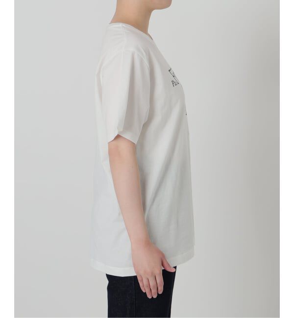 SLOBE IENA「《追加》La Hutte/ラ ユット SLOBE別注 ロゴTシャツ」|Tシャツ・カットソー|