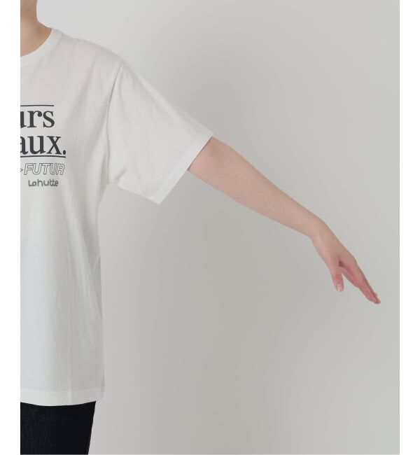 SLOBE IENA「《追加》La Hutte/ラ ユット SLOBE別注 ロゴTシャツ」|Tシャツ・カットソー|