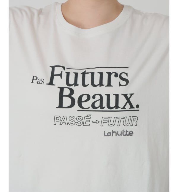 SLOBE IENA「《追加》La Hutte/ラ ユット SLOBE別注 ロゴTシャツ」|Tシャツ・カットソー|